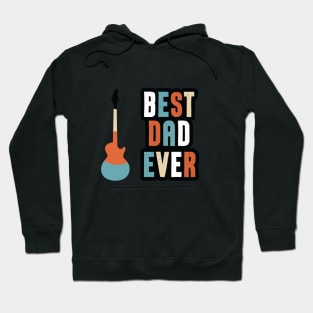 Best guitar dad ever cool modern design Hoodie